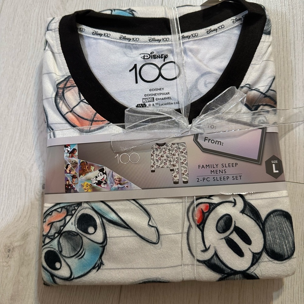 New Disney 100 men pajama set